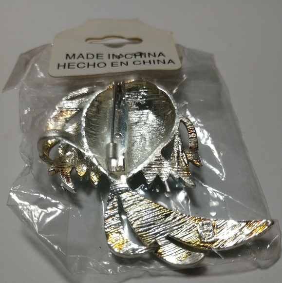 🐠🆕 Fish Brooch/Pendant Blue White Stainless Steel Best Collection NWT - Picture 5 of 6